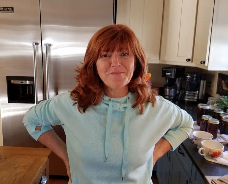 Melanie Howard in the kitchen