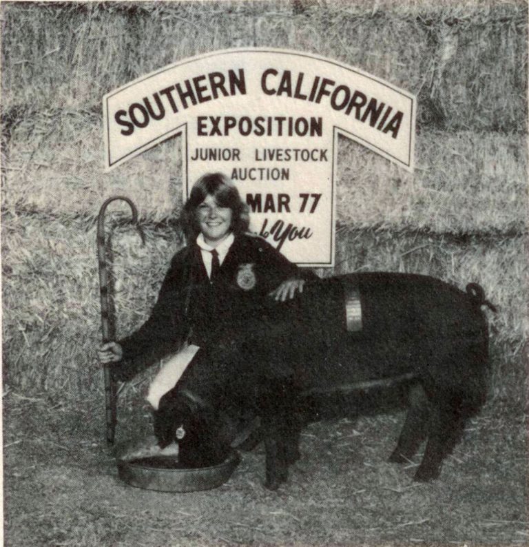 Melanie as a Future Farmer of America