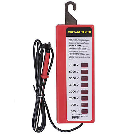 Voltage tester for electric fence