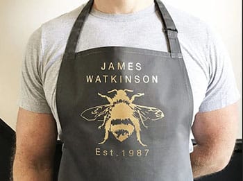 Personalized apron on Etsy