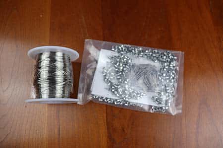 Wiring and eyelets help secure wax foundation